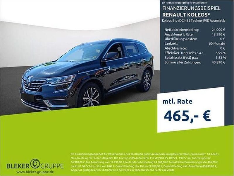 Schwarz metallic Gebraucht 2023 Renault Koleos Techno SUV | 36.990 € (Teuer) - Bild 1/3