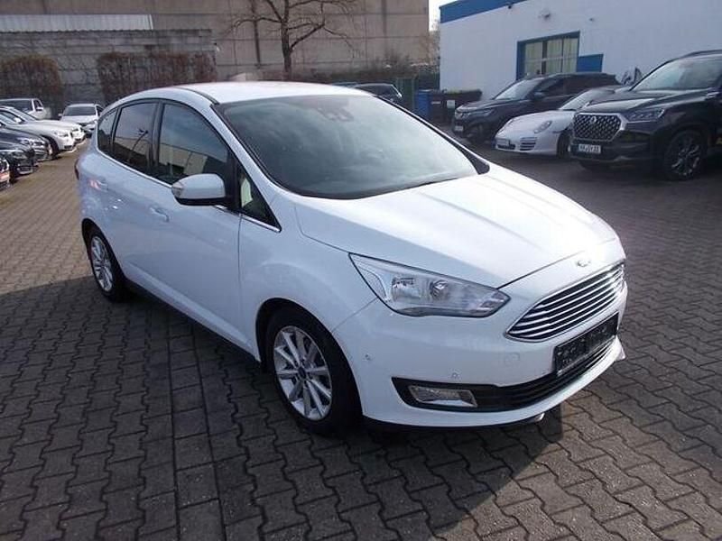 Gebraucht Ford C-MAX Titanium 125 PS (91 kW) 2015 Weiß Van / Kleinbus