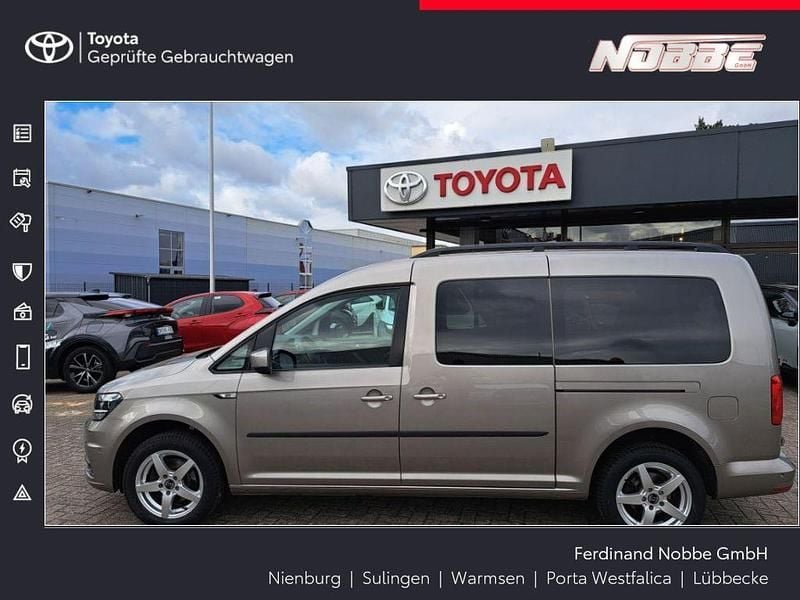 Mojave beige metallic Gebraucht 2020 VW Caddy Maxi Trendline Van / Kleinbus | 16.490 € (Guter Preis) - Bild 1/4