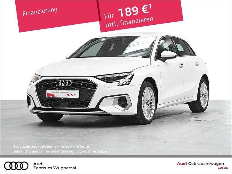 Weiß Gebraucht 2021 Audi A3 Sportback Advanced Limousine | 21.669 € (Guter Preis) - Bild 1/3