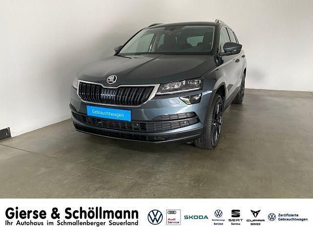 Quarzgrau metallic (metallic) Gebraucht 2021 Skoda Karoq Style SUV | 26.450 € (Fairer Preis) - Bild 1/4