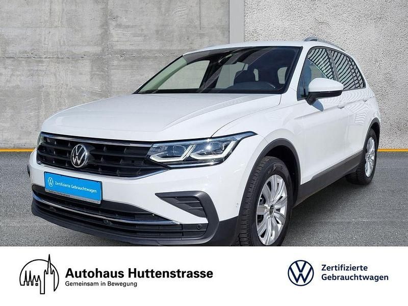Pure white Gebraucht 2021 VW Tiguan United SUV | 25.280 € (Guter Preis) - Bild 1/4