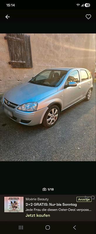 Gebraucht Opel Corsa 80 PS (58 kW) 2006 Silber Kleinwagen