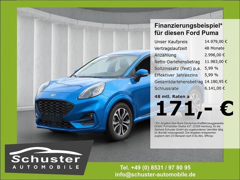 Blau Gebraucht 2023 Ford Puma ST-Line SUV | 14.979 € (Guter Preis) - Bild 1/4