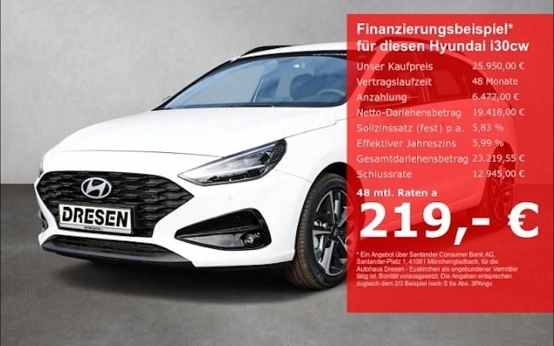 Weiß Gebraucht 2025 Hyundai i30 Advantage Kombi | 25.890 € (Fairer Preis) - Bild 1/4