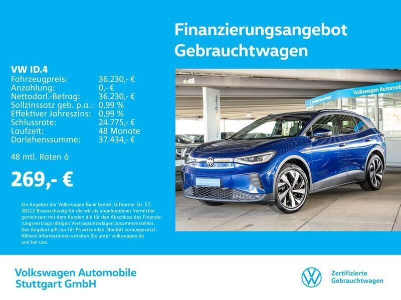 Braun Gebraucht 2023 VW ID.4 Pro Performance SUV | 36.730 € (Fairer Preis) - Bild 1/3