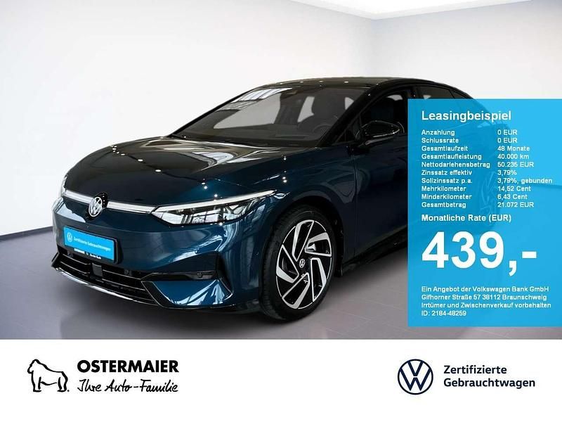 Aquamarinblau Gebraucht 2025 VW ID.7 Pro Limousine | 50.235 € (Teuer) - Bild 1/4