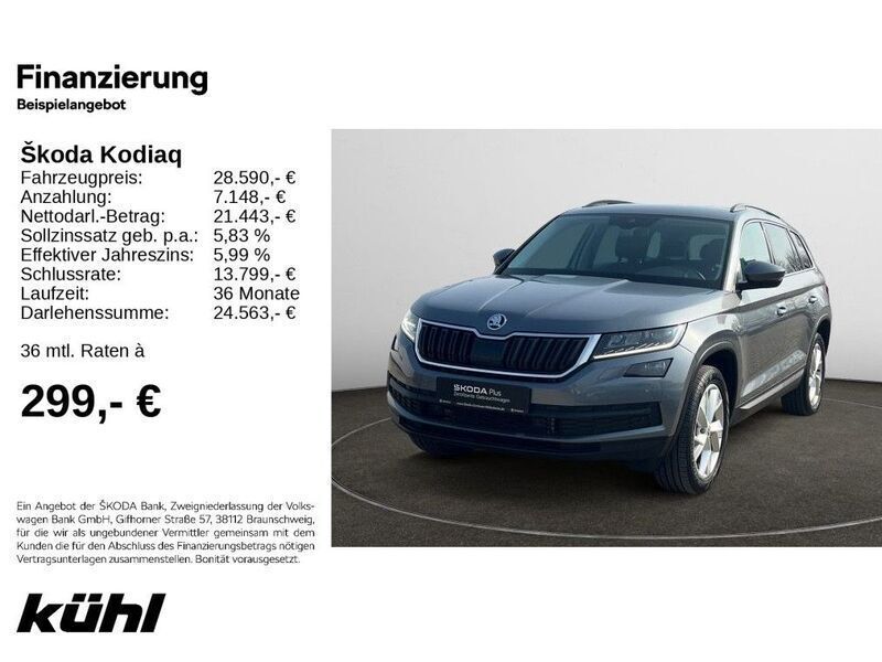Platinumgrau metallic Gebraucht 2019 Skoda Kodiaq Soleil SUV | 28.290 € (Fairer Preis) - Bild 1/4