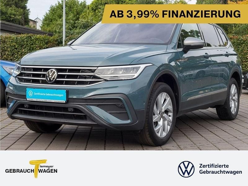 Blau Gebraucht 2022 VW Tiguan Allspace Life SUV | 25.990 € (Superpreis) - Bild 1/4