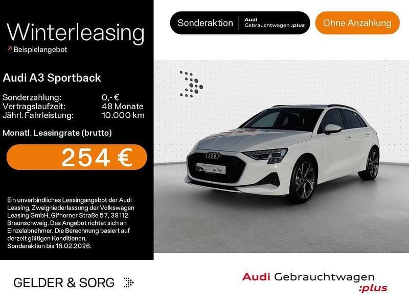 Gletscherweiß metallic Gebraucht 2025 Audi A3 Sport Limousine | 29.980 € (Guter Preis) - Bild 1/4