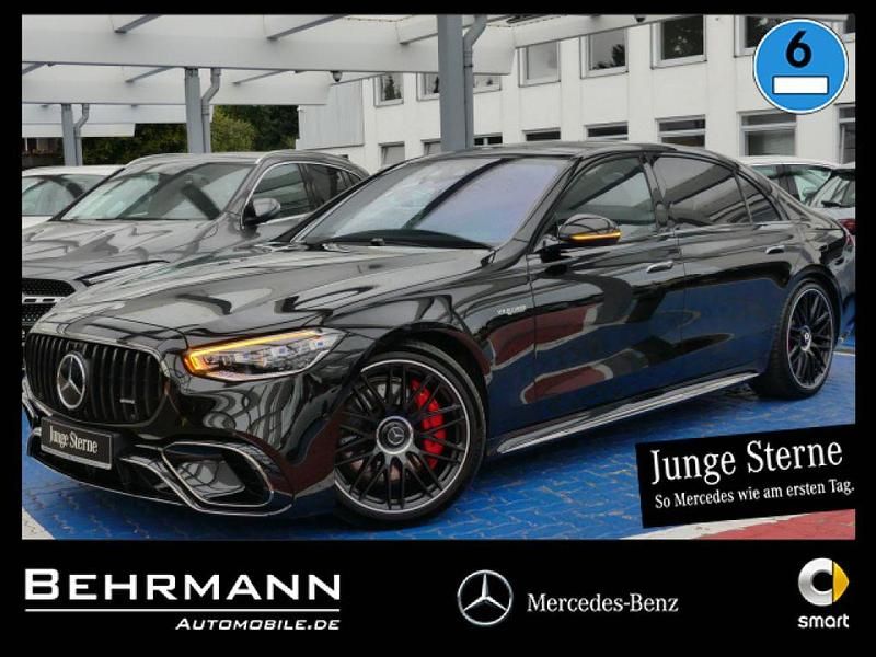 Lack obsidianschwarz (metallic) Gebraucht 2024 Mercedes S63 AMG Limousine | 198.889 € (Teuer) - Bild 1/4
