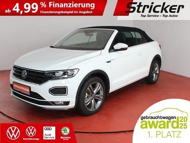 Weiß Gebraucht 2021 VW T-Roc Cabriolet R-line Cabrio | 24.949 € (Guter Preis) - Bild 1/4