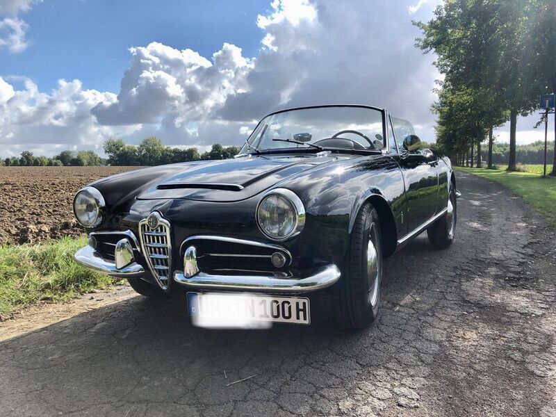 Schwarz Gebraucht 1964 Alfa Romeo Giulia Spider Cabrio | 78.000 € - Bild 1/4