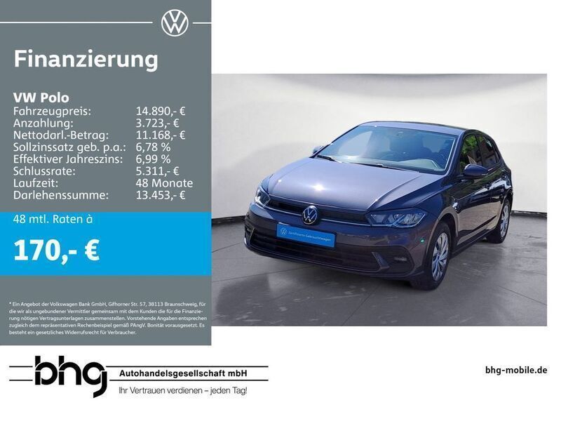 Rauchgrau metallic Gebraucht 2022 VW Polo Limousine | 14.890 € (Guter Preis) - Bild 1/2