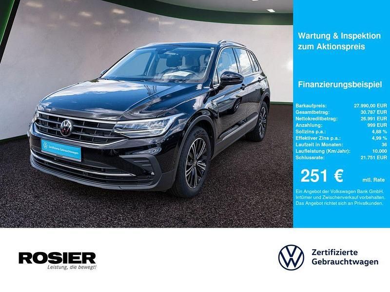 Schwarz Gebraucht 2023 VW Tiguan Life SUV | 27.990 € (Guter Preis) - Bild 1/4