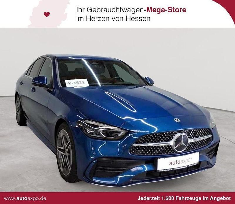 Spektralblau metallic Gebraucht 2022 Mercedes C220 AMG line Limousine | 35.090 € (Etwas zu teuer) - Bild 1/4