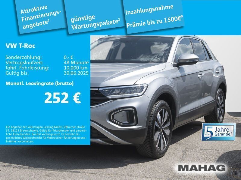 Silber Gebraucht 2024 VW T-Roc Move SUV | 26.994 € (Guter Preis) - Bild 1/2