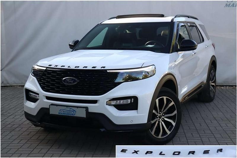 Liquidweiß Gebraucht 2021 Ford Explorer ST-Line SUV | 44.960 € (Fairer Preis) - Bild 1/3