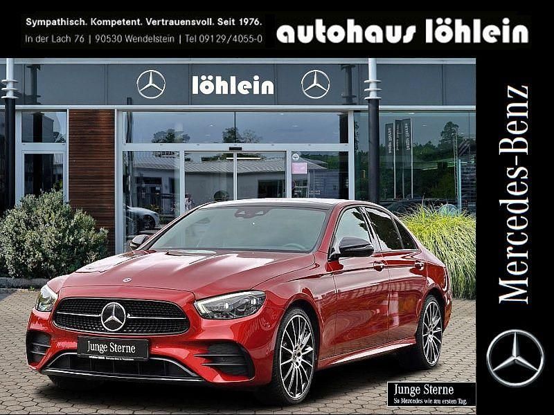 Rot Gebraucht 2020 Mercedes E400 AMG Limousine | 47.333 € (Teuer) - Bild 1/4