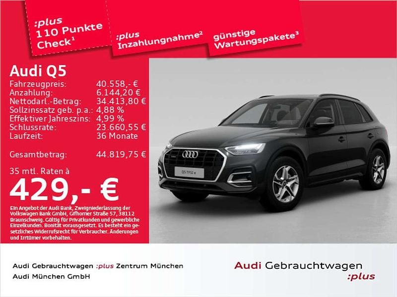 Mythosschwarz metallic Gebraucht 2023 Audi Q5 Sport SUV | 40.558 € (Guter Preis) - Bild 1/2