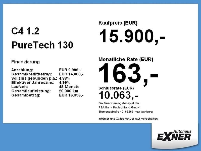 Gebraucht Citroën C4 PureTech 131 PS (96 kW) 2023 Blau Limousine