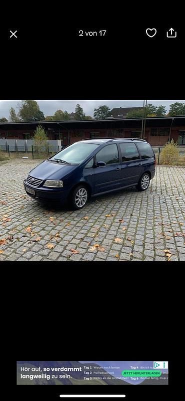 Blau Gebraucht 2003 VW Sharan Van / Kleinbus | 1.450 € (Guter Preis) - Bild 1/4
