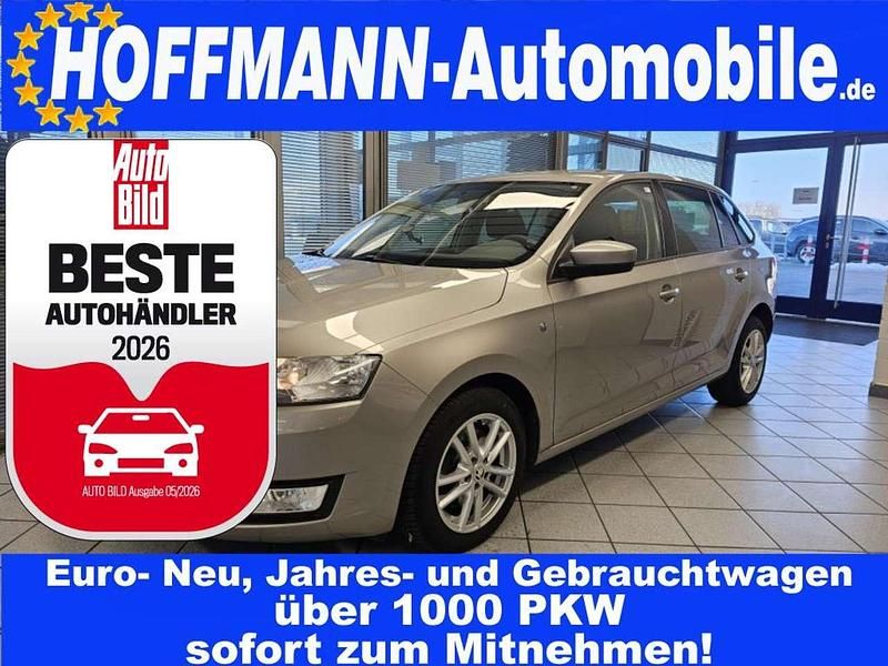 Cappucinobeigemet. (metallic) Gebraucht 2014 Skoda Rapid Ambition Kombi | 5.350 € (Fairer Preis) - Bild 1/3