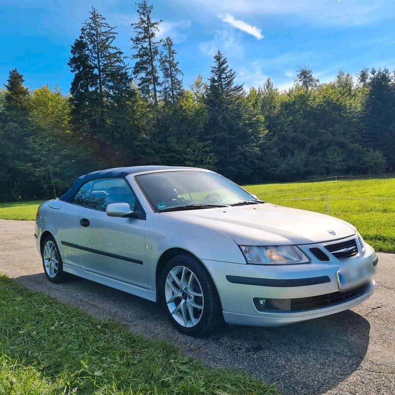 Silber Gebraucht 2003 Saab 9-3 Cabriolet Vector Cabrio | 12.500 € - Bild 1/3