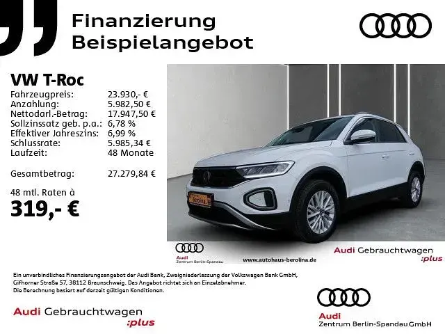 Gebraucht VW T-Roc R 150 PS (110 kW) 2023 Weiß SUV