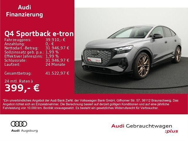 Taifungrau metallic Gebraucht 2022 Audi Q4 Sportback e-tron Ambiente SUV | 39.910 € (Fairer Preis) - Bild 1/4