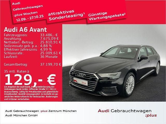Mythosschwarz metallic Gebraucht 2022 Audi A6 Design Kombi | 33.486 € (Superpreis) - Bild 1/2