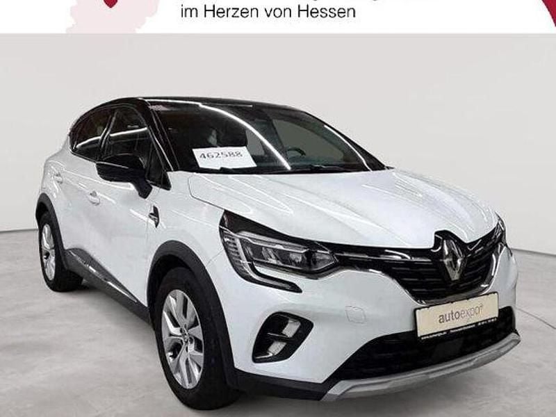 Perlmuttweiss metallic/dach in blackpearlschwarz Gebraucht 2021 Renault Captur Intens SUV | 16.480 € (Guter Preis) - Bild 1/4