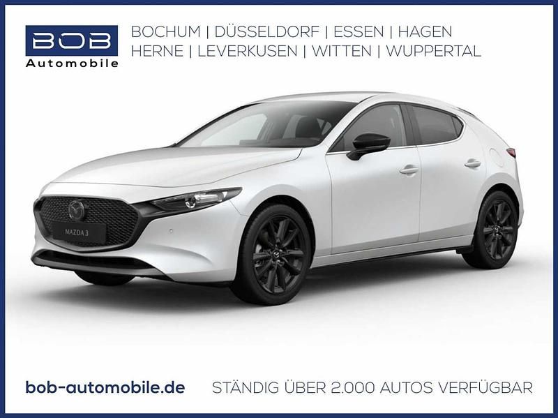 Satinweiß Neu 2025 Mazda 3 Homura-Line Limousine | 28.555 € - Bild 1/3