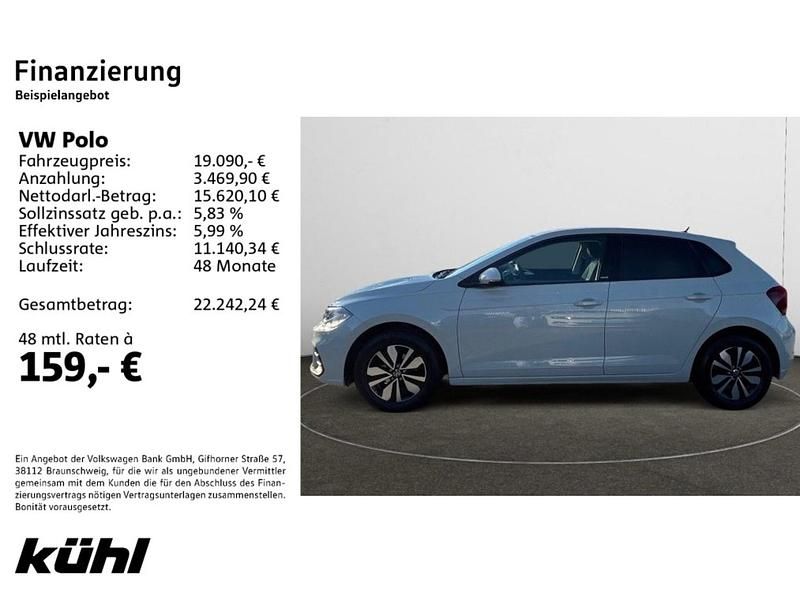Gebraucht VW Polo Move 80 PS (58 kW) 2024 Ascotgrau Kleinwagen