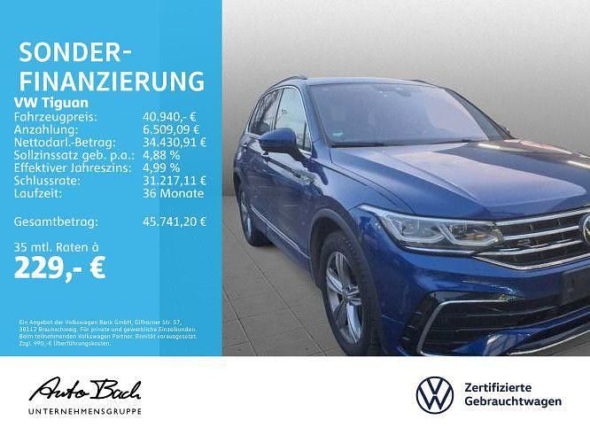 Gebraucht VW Tiguan R-line 200 PS (147 kW) 2023 Lapiz blue metallic SUV