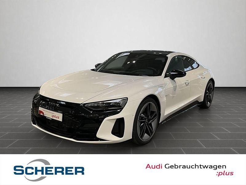 Ibisweiß Gebraucht 2022 Audi e-tron GT quattro Ambiente Limousine | 67.490 € (Superpreis) - Bild 1/4