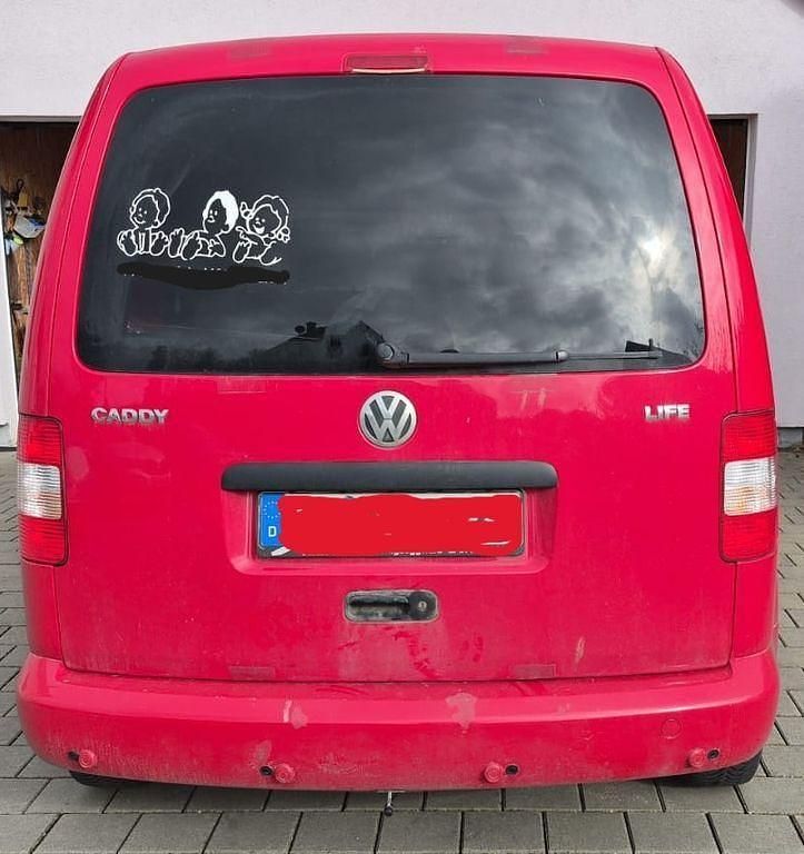 Gebraucht VW Caddy Life 80 PS (58 kW) 2009 Rot Van / Kleinbus