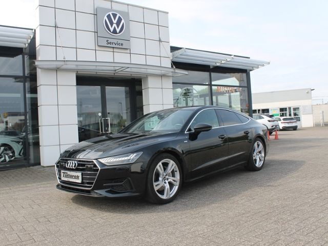 Schwarz Gebraucht 2021 Audi A7 Sportback S-Line Kleinwagen | 44.979 € (Fairer Preis) - Bild 1/4