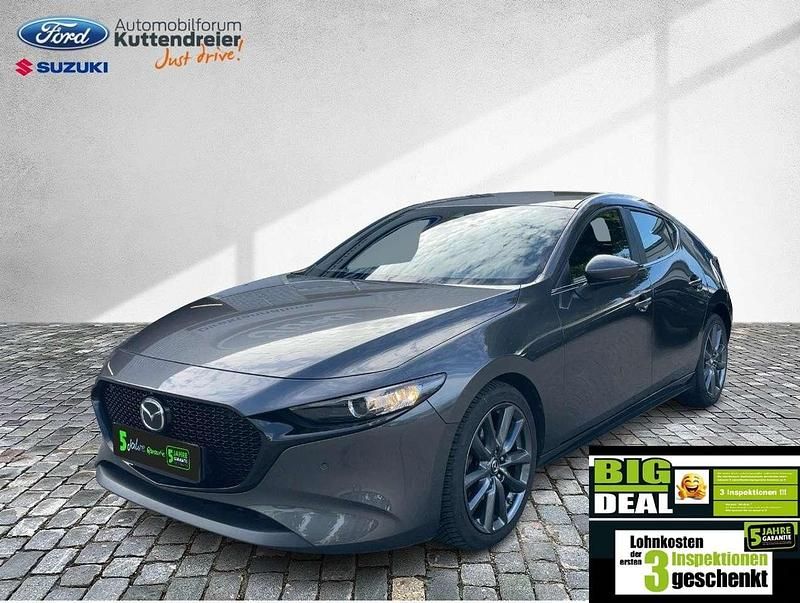 Machine gray Gebraucht 2019 Mazda 3 Selection Limousine | 18.680 € (Fairer Preis) - Bild 1/2