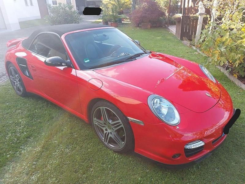 Rot Gebraucht 2008 Porsche 997 Turbo Cabrio | 95.000 € (Teuer) - Bild 1/4