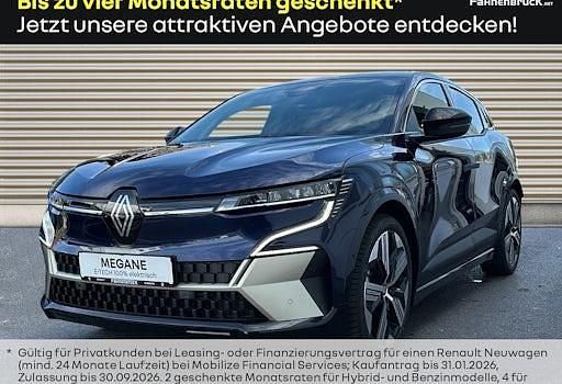 Blau Neu 2025 Renault Megane E-Tech Iconic Limousine | 41.505 € - Bild 1/4
