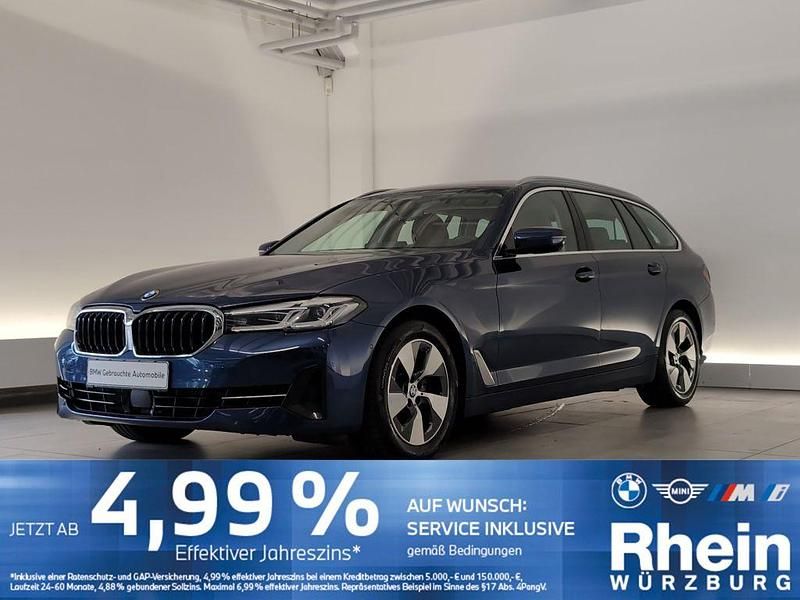 Blau Gebraucht 2023 BMW 520 Sport Line Kombi | 31.890 € (Guter Preis) - Bild 1/4