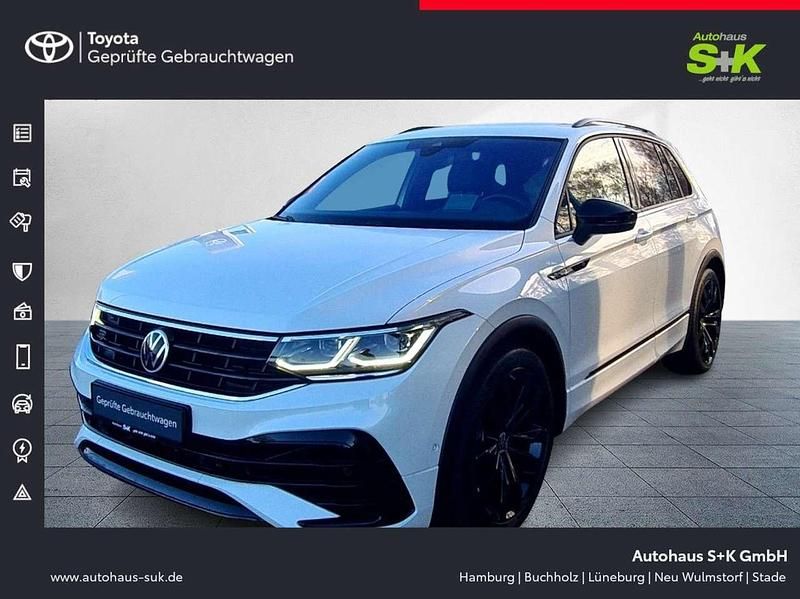 Oryxweiß perlmutteffekt (weiß) Gebraucht 2022 VW Tiguan R-line SUV | 33.980 € (Fairer Preis) - Bild 1/4