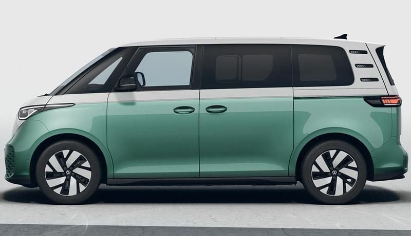 Neu VW ID. Buzz Comfortline 210 kW (286 PS) 2026 Candyweiß/bay leaf green metall Van / Kleinbus