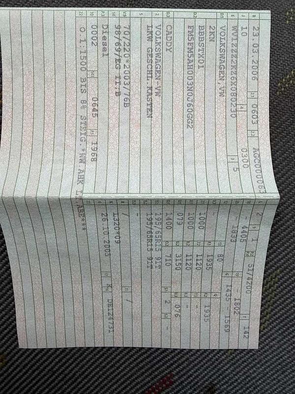 Gebraucht VW Caddy 69 PS (50 kW) 2006 Van / Kleinbus