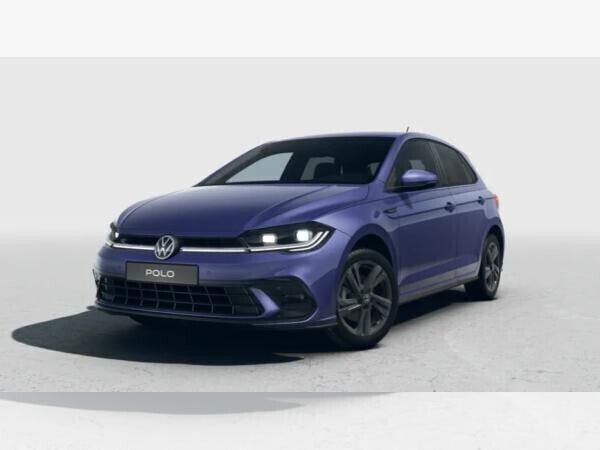 Silber (vibrant violet metallic) Gebraucht 2024 VW Polo R-line Limousine | 27.480 € (Etwas zu teuer) - Bild 1/4