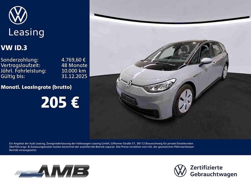 Mondsteingrau/schwarz Gebraucht 2023 VW ID.3 Pro Performance Kleinwagen | 23.380 € (Superpreis) - Bild 1/3