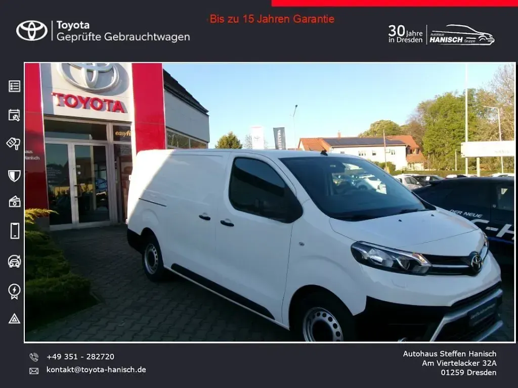 Gebraucht Toyota Proace 122 PS (89 kW) 2021 Weiß Van / Kleinbus