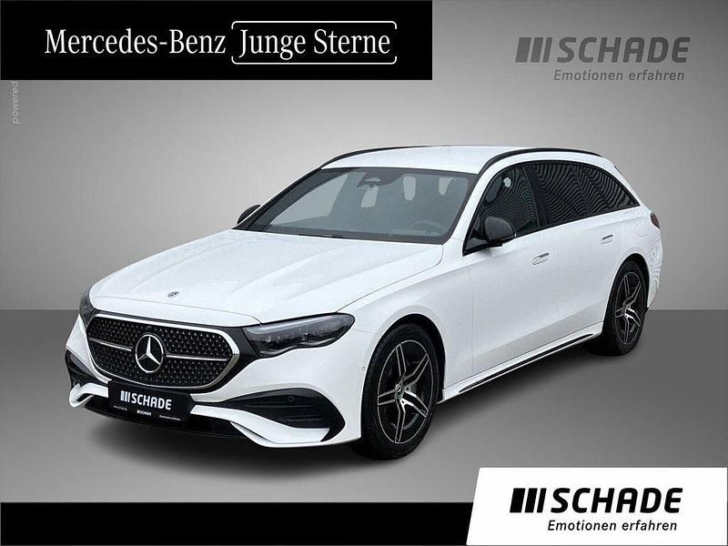 Weiss Gebraucht 2024 Mercedes E300 AMG line Kombi | 57.550 € - Bild 1/4