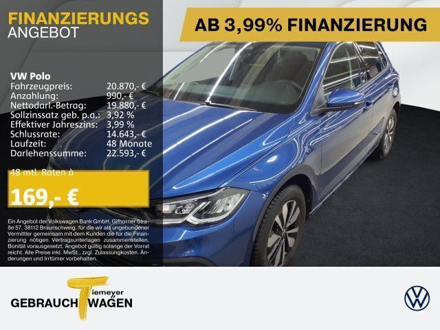 Blau Gebraucht 2024 VW Polo Move Limousine | 20.870 € (Guter Preis) - Bild 1/4